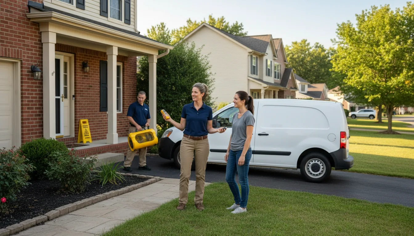 Residential water damage restoration in Imler, PA